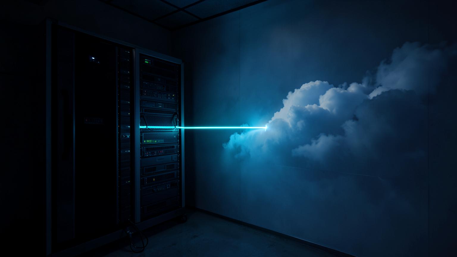 Microsoft Azure hybrid cloud link from an on-premise rack to a cloud region