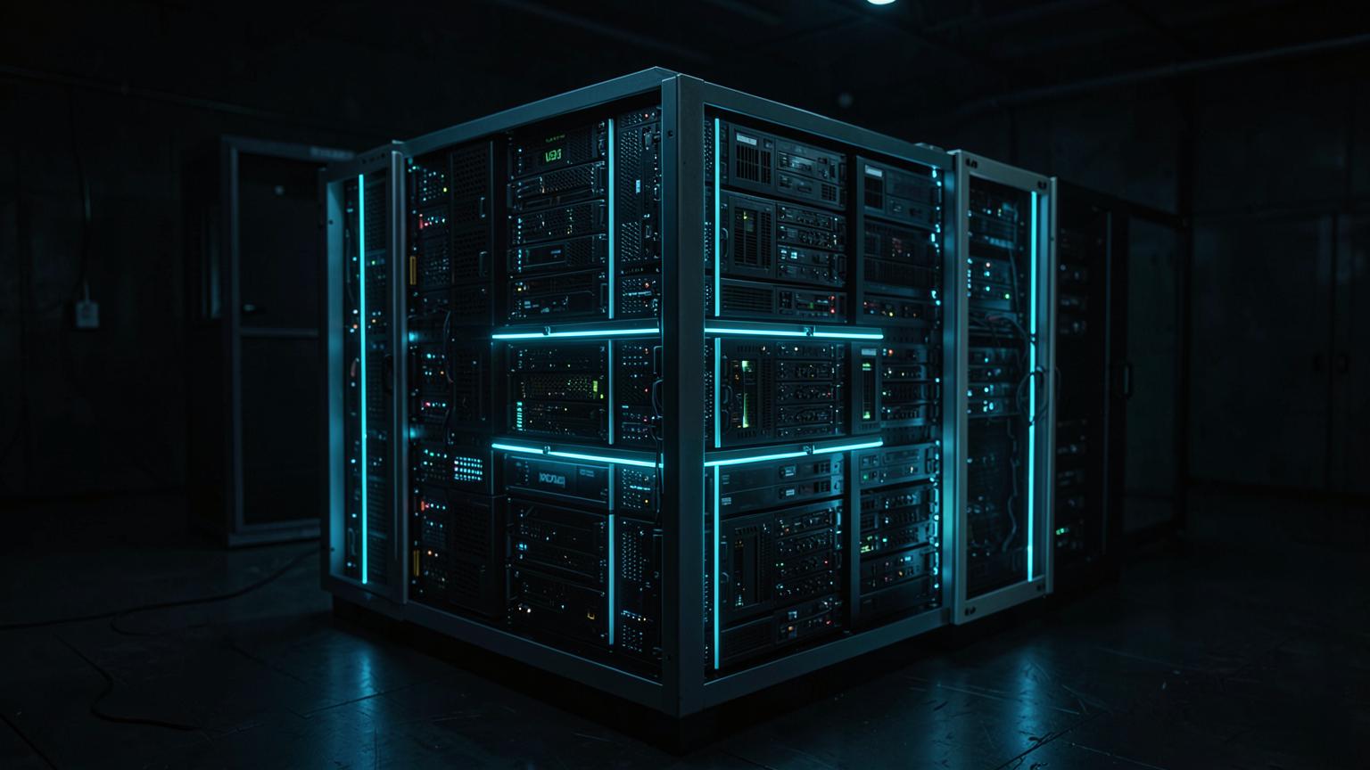 Virtual private server infrastructure rack with isolated instance partitions